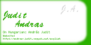 judit andras business card
